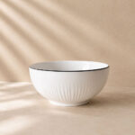BOWL BLANCO FILO NEGRO