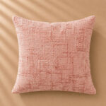 FUNDA DE COJIN 45X45 ROSADO REVERSO