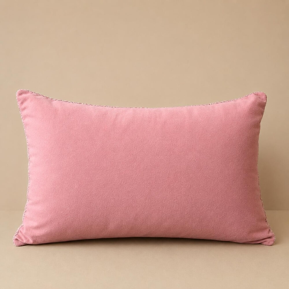 FUNDA DE COJIN 30X50 ROSADO