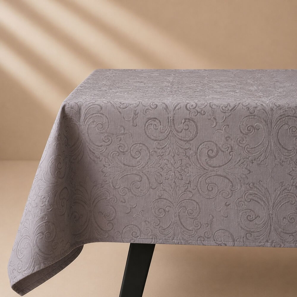 MANTEL LOURDES GRIS 150X230