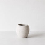 VASO JABON BEIGE REDONDO