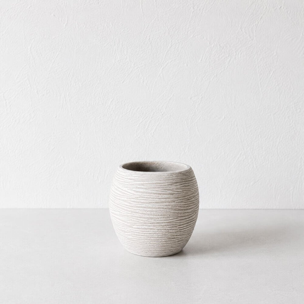 VASO JABON BEIGE REDONDO